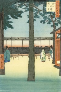 Gryning vid Kanda Myōjin-helgedomen av Utagawa Hiroshige