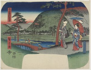 Avlägsen utsikt över berget Zo_zu i Sanuki-provinsen, mars 1856