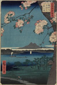 Skogen vid Suijin-helgedomen och Masaki vid Sumida-floden, augusti 1856