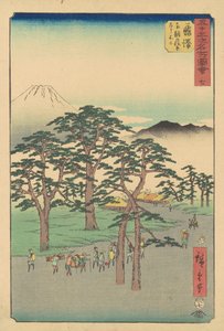 Fujisawa-firande av Utagawa Hiroshige