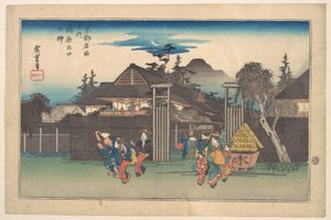Porten till Shimabara av Utagawa Hiroshige