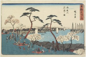 Gotenyama Hill i blom, 1830-1844