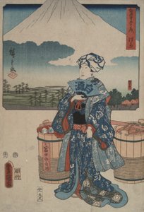 Hara, från serien Fifty-three Stations of the Tokaido av Utagawa Hiroshige