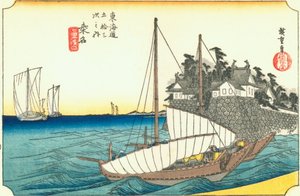 Hiroshige43 kuwana av Utagawa Hiroshige