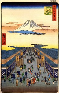 Hiroshige, Sugura street av Utagawa Hiroshige
