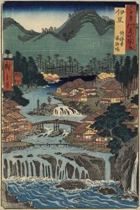 Varma källor vid Shuzenji, Izu-provinsen, augusti 1853