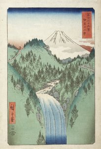 I bergen i Izu-provinsen av Utagawa Hiroshige