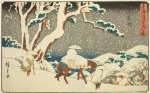 Ishiyakushi, från seriens "fifty-trea tachi sound s of the urbanity (urban grad of the main mountain)," av Utagawa Hiroshige