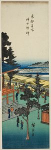Kanda Myojin Shrine (Kanda Myojin), från serien "Famous Views of the Eastern Capital (Toto meisho)" av Utagawa Hiroshige