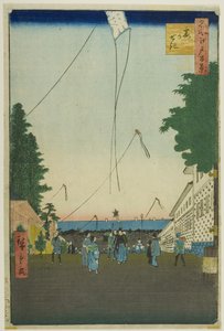 Kasumigaseki, från serien "Hundra berömda vyer av Edo (Meisho Edo hyakkei)" av Utagawa Hiroshige