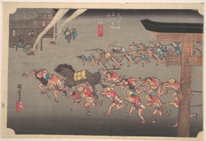 Miya, Atsuta-helgedomen av Utagawa Hiroshige
