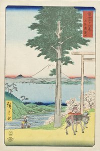 Mt. Rokuso och Kazusa-provinsen av Utagawa Hiroshige