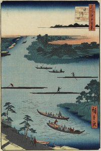 Nakagawa-flodens mynning, mars 1857