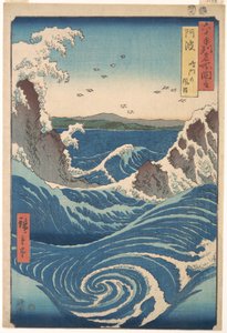 Naruto-virveln, Awa-provinsen, ur serien Vyer över berömda platser i de drygt sextio provinserna av Utagawa Hiroshige