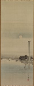 Nattvy vid Sumida-floden av Utagawa Hiroshige