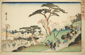 Nippori, från serien "Famous Places in the Eastern Capital (Toto meisho)" av Utagawa Hiroshige