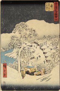 Nr 38 Nakayama Village i Fujikawa, juli 1855