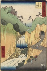 Nr.49 Kannon i grottan, Sakanoshita, juli 1855