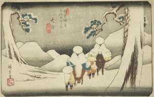 av. 47: Hej, från serien "Shi xty-nine S ta on s of the kisokaido" av Utagawa Hiroshige
