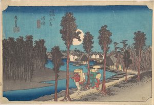 Numazu i skymningen av Utagawa Hiroshige