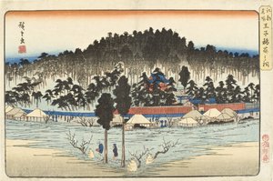 Ōji Inari-helgedomen av Utagawa Hiroshige