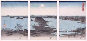 Panorama o Vaaiga a Kanazawa I lalo o le masina atoa, mai le faasologa 