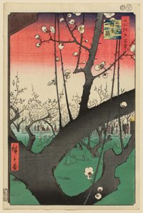 Plommonträdgård, Kameido av Utagawa Hiroshige