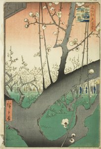 Pum ga r t Kameido (Kameido Umeyashiki), från serien "Ridge dre d fa net s Views of Edo (One Hundred Famous Views of Edo)" av Utagawa Hiroshige