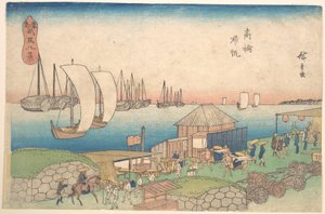 Flodvy vid Takanawa av Utagawa Hiroshige