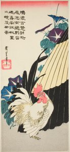 Tupp, paraply och morgonhärligheter av Utagawa Hiroshige