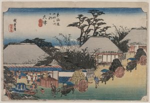 Tokaidos femtiotre stationer: Otsu av Utagawa Hiroshige