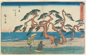 Tallfältet i Hamamatsu av Utagawa Hiroshige
