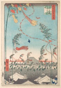 Tanabatafesten, ur serien Hundra berömda vyer över Edo av Utagawa Hiroshige