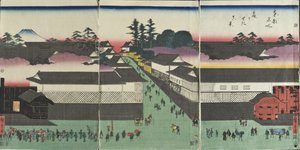 Sann vy över Kasumigaseki av Utagawa Hiroshige