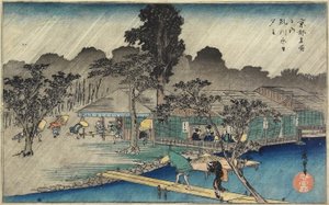 Skymningsdusch vid Tadasu Bank, ca 1834