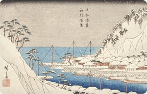 Uraga i Sagami-provinsen av Utagawa Hiroshige