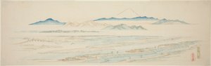 Village of Tamagawa (Tamagawa no sato), från en namnlös serie berömda vyer över Edo-förorterna av Utagawa Hiroshige