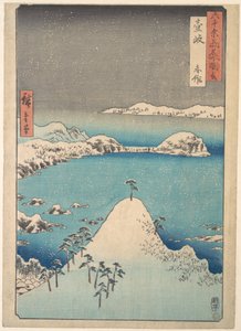 Vintervy över Shimasaku i provinsen Iki av Utagawa Hiroshige
