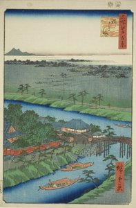 Yanagishima, F Roro M Te Serie S "Ridge D -f D -F. S VIER WS F EDO (Famous Edo Hundred Visas)" av Utagawa Hiroshige