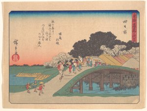 Yokkaichi, ur serien De femtiotre stationerna längs Tōkaidō-vägen av Utagawa Hiroshige