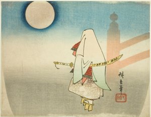 Yoshitsune Light ts Benkei At Ömsesidig hjälp B anledning av Utagawa Hiroshige