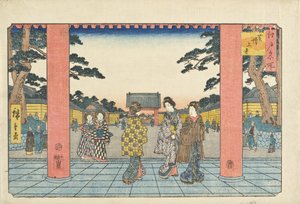 Zōjōji i Shiba av Utagawa Hiroshige