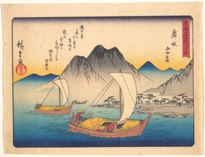 De femtiotre stationerna längs Tōkaidō - Maisaka av Utagawa Hiroshige