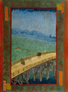 van Gogh till Hiroshige, bro i regnet av Utagawa Hiroshige