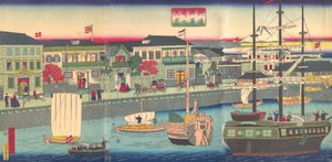 5:e porten, 1870, polis vid floden Yokohama, 1870.