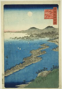 Amanohashidate i Tangoprovinsen (Tango Amanohashidate), från serien "One Hundred Famous Views in the Various Provinces (Shokoku meisho hyakkei)"
