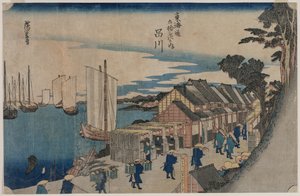 Shinagawa (från serien Fifty-three Stations of the Tokaido)