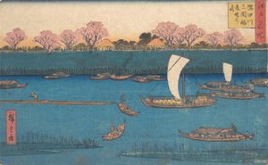 Sumida River Tour of Flavours. av Utagawa Hiroshige II