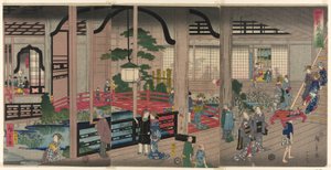 Intelligenta människor Yokohama av Utagawa Hiroshige II