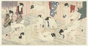 Badhus i Hakone av Utagawa Kunisada (I)